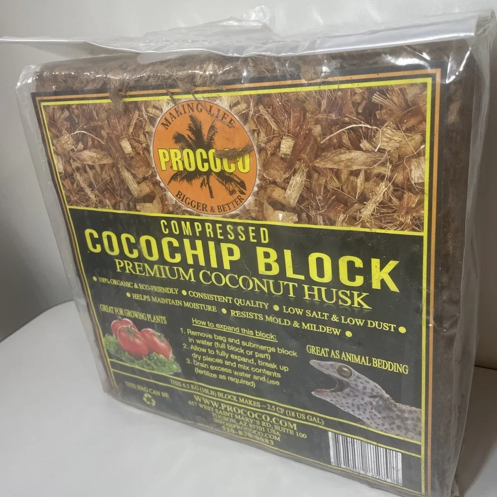 Prococo CocoChip Premium Coconut Husk organic coconut coir chips makes 75 quarts